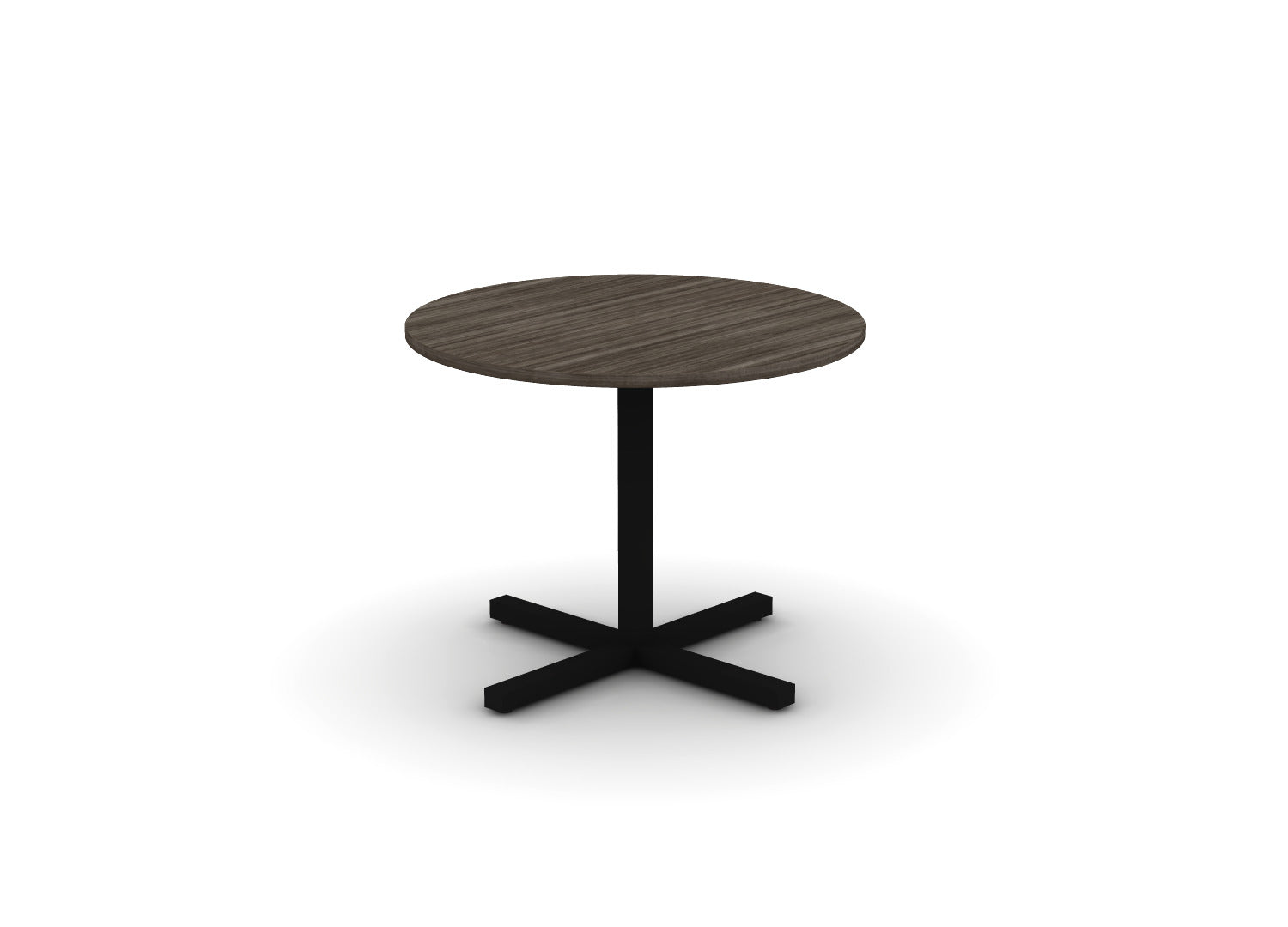 Juniper Office Reed Round X-Base Table 4-Person