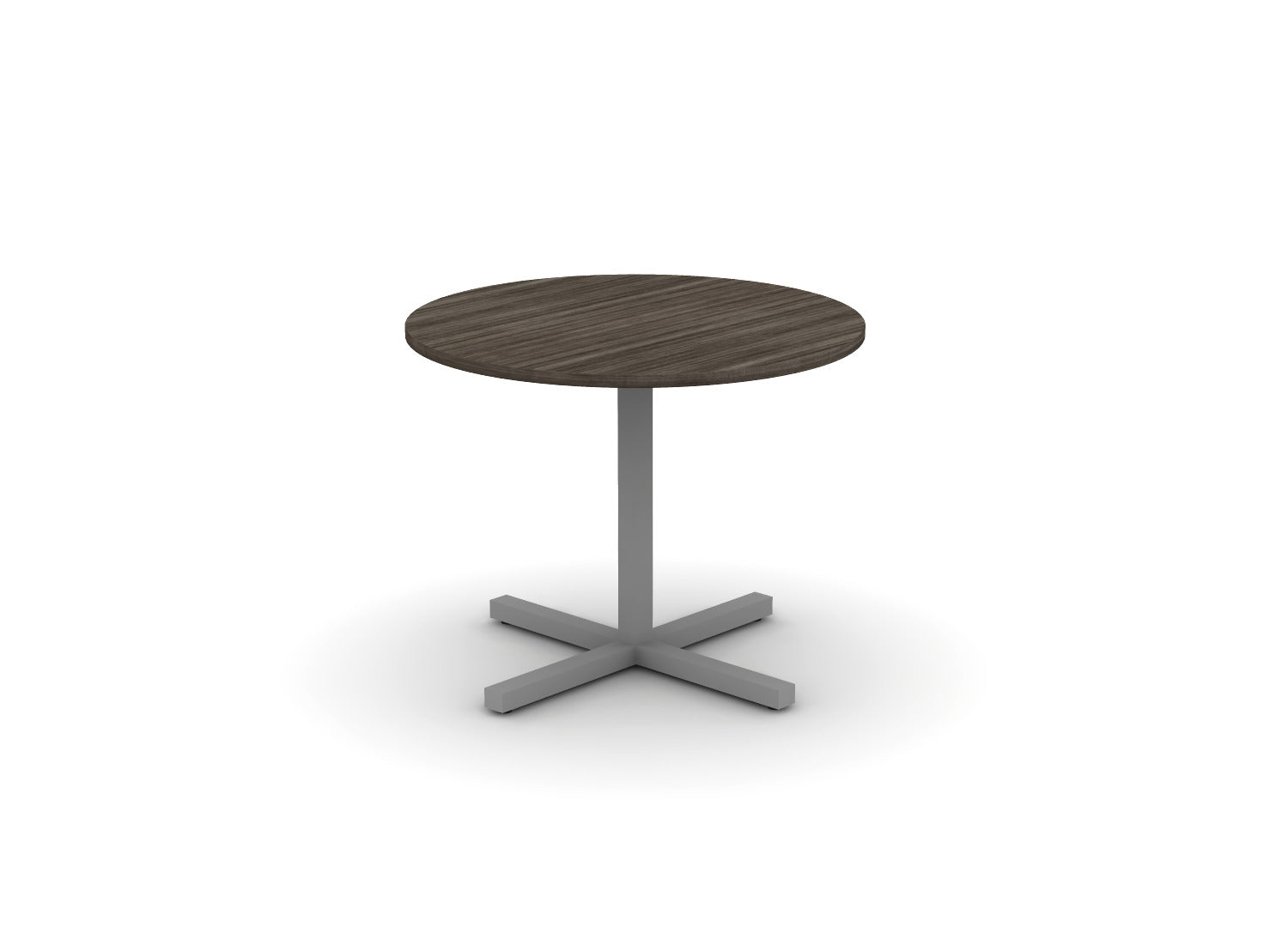 Juniper Office Reed Round X-Base Table 4-Person