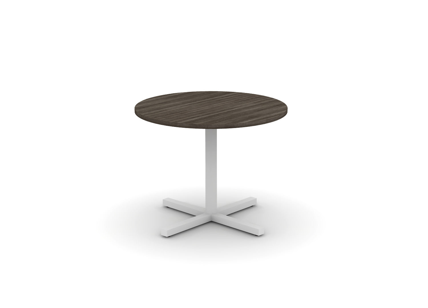 Juniper Office Reed Round X-Base Table 4-Person