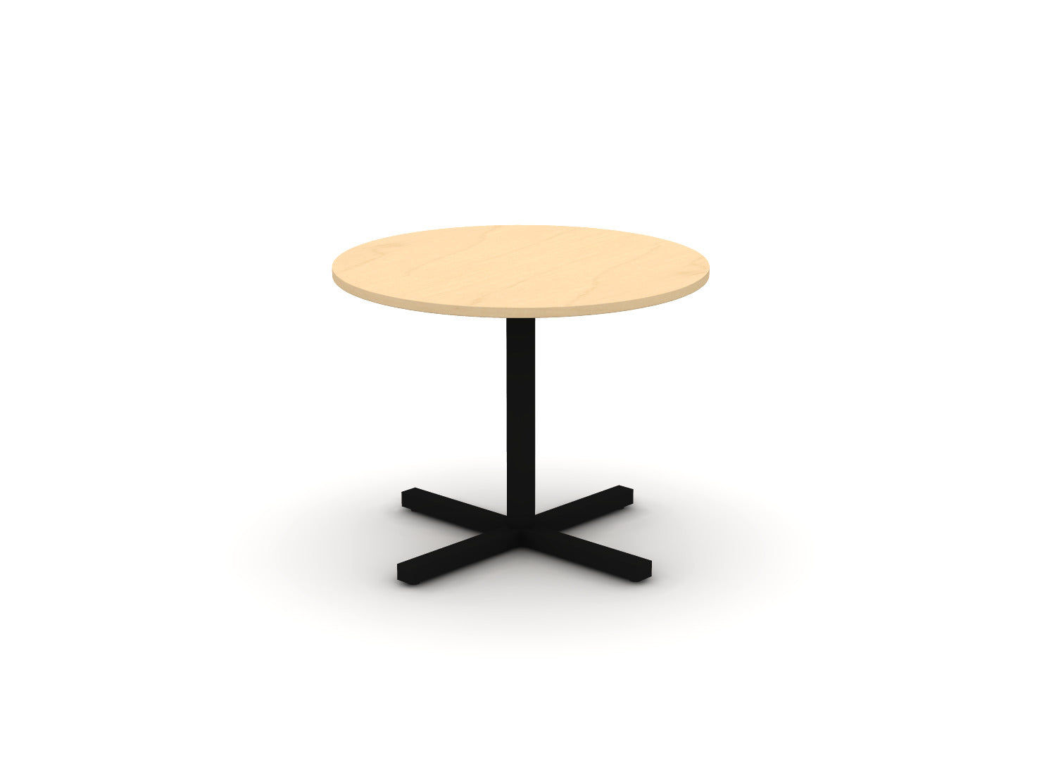 Juniper Office Reed Round X-Base Table 4-Person