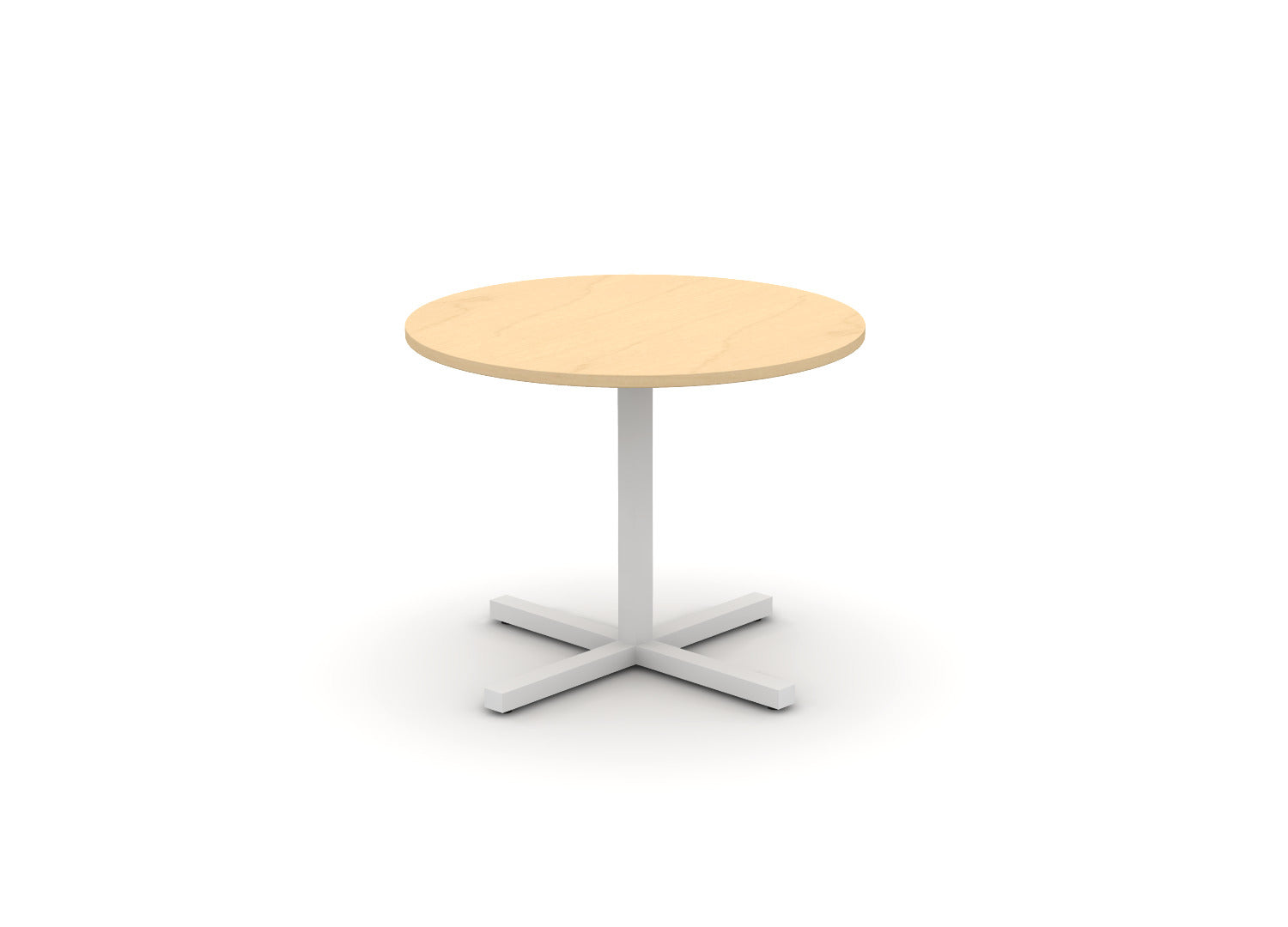 Juniper Office Reed Round X-Base Table 4-Person