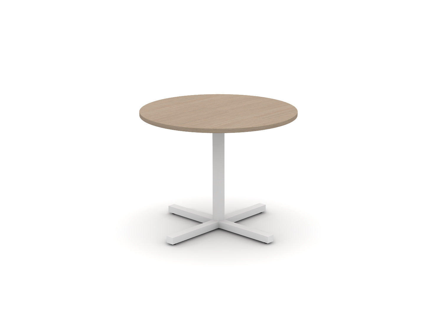 Juniper Office Reed Round X-Base Table 4-Person