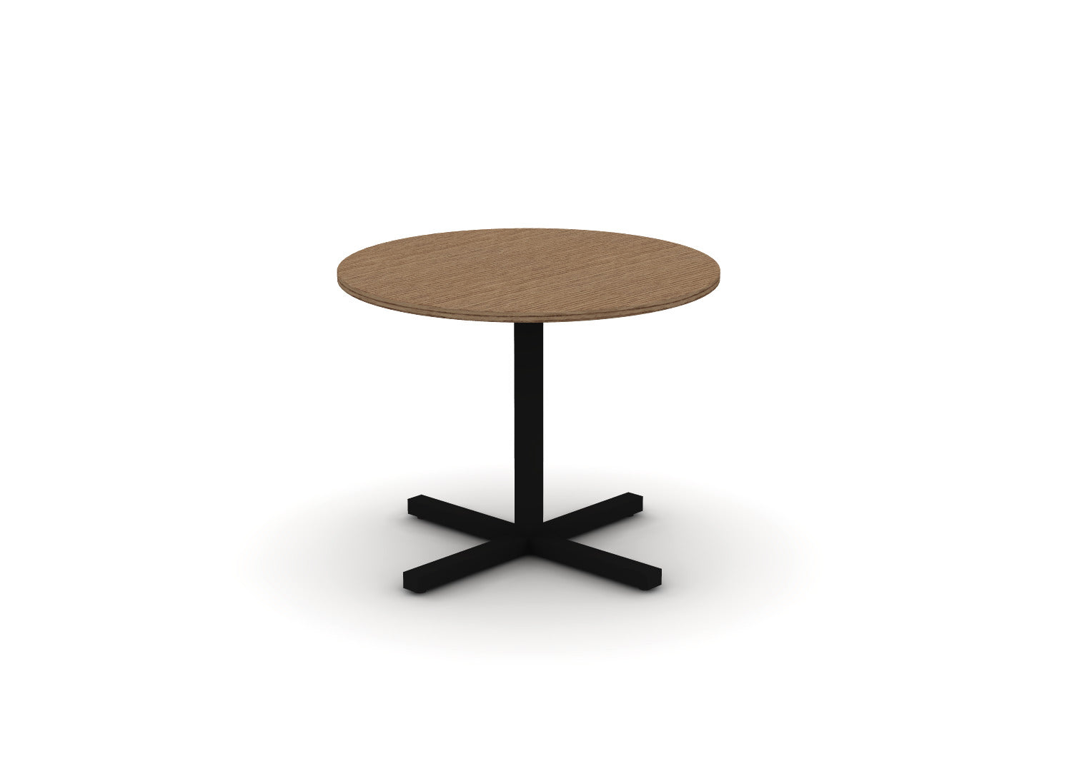 Juniper Office Reed Round X-Base Table 4-Person