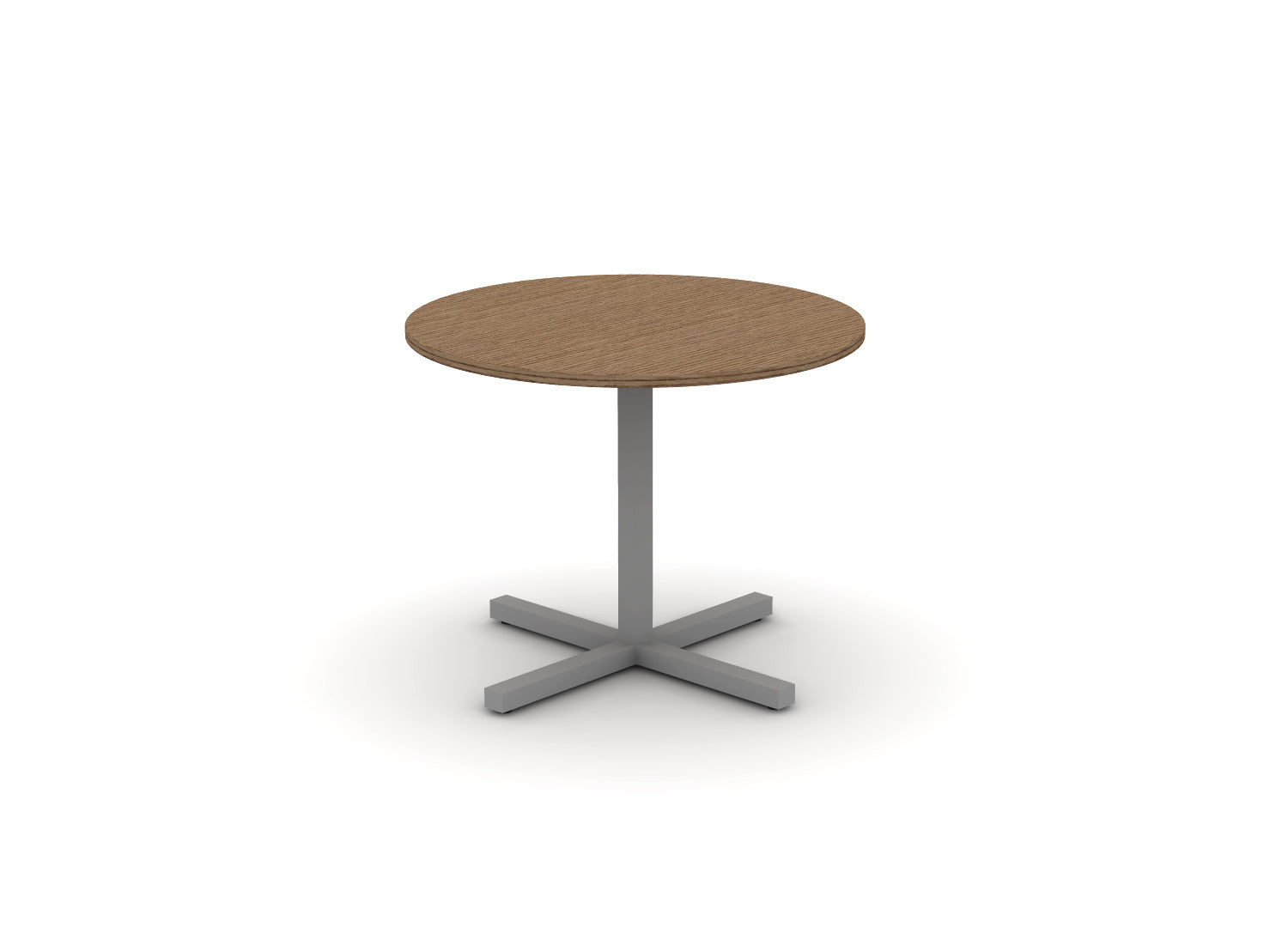 Juniper Office Reed Round X-Base Table 4-Person