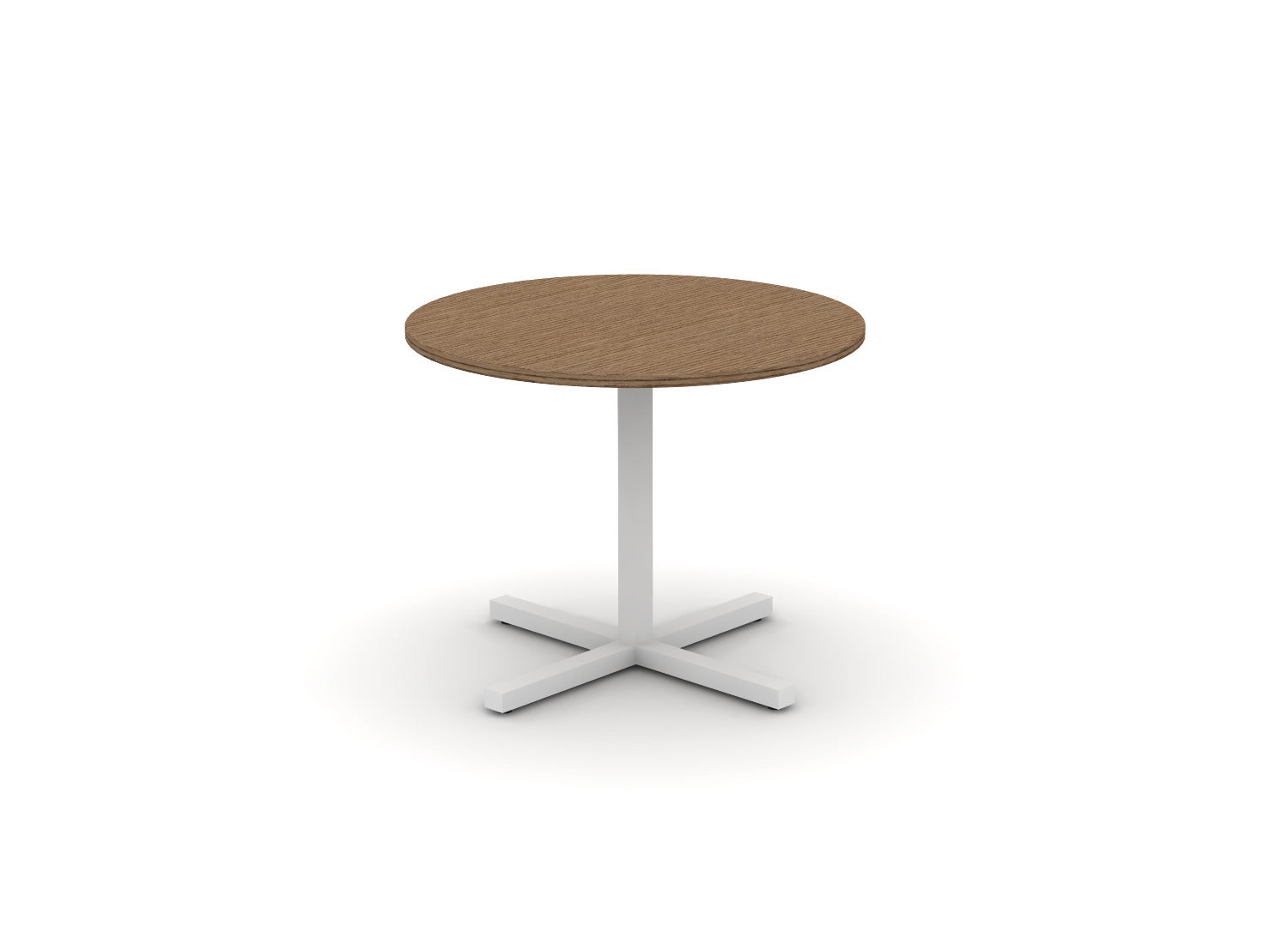 Juniper Office Reed Round X-Base Table 4-Person