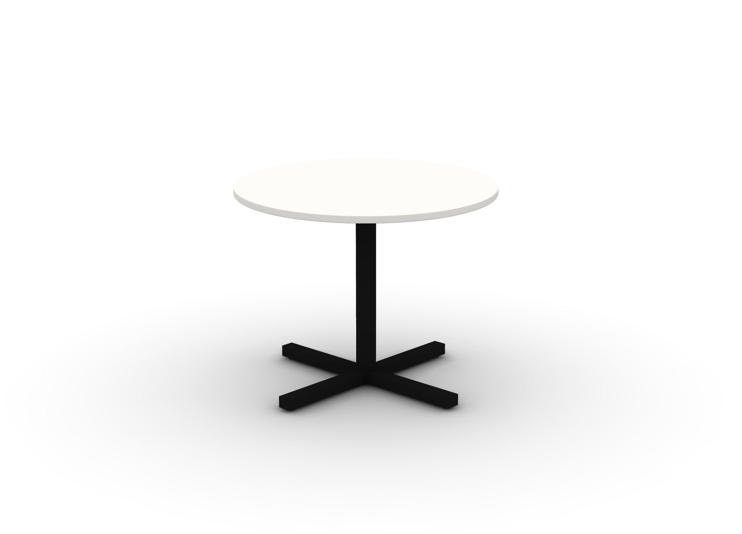 Juniper Office Reed Round X-Base Table 4-Person