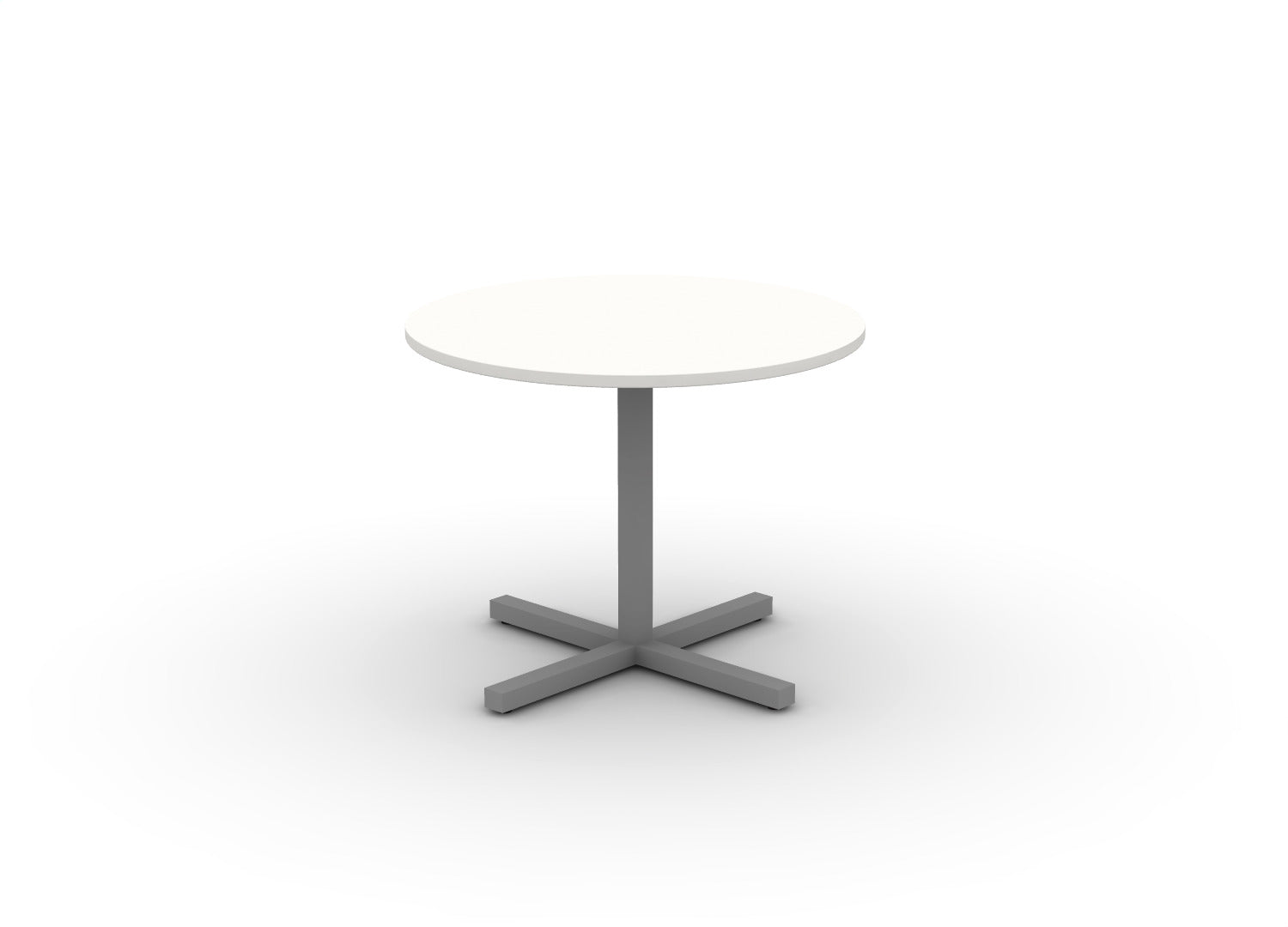 Juniper Office Reed Round X-Base Table 4-Person