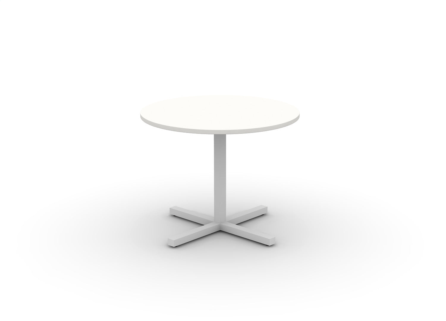Juniper Office Reed Round X-Base Table 4-Person