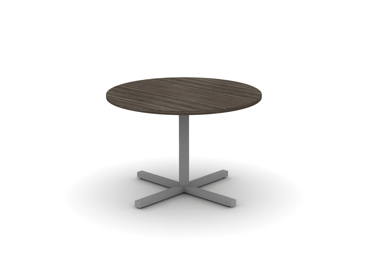 Juniper Office Reed Round X-Base Table 4-Person