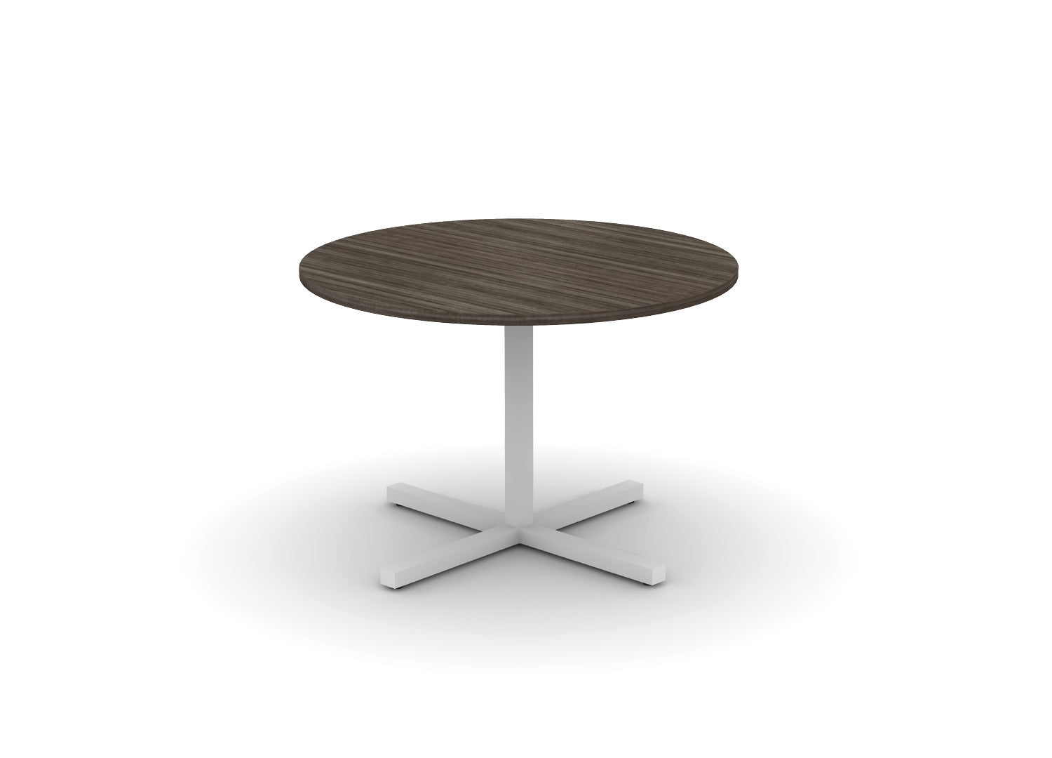 Juniper Office Reed Round X-Base Table 4-Person