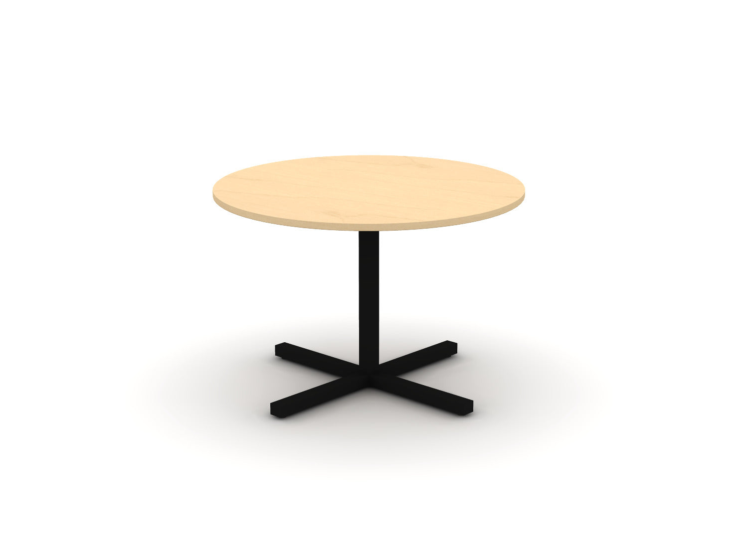 Juniper Office Reed Round X-Base Table 4-Person