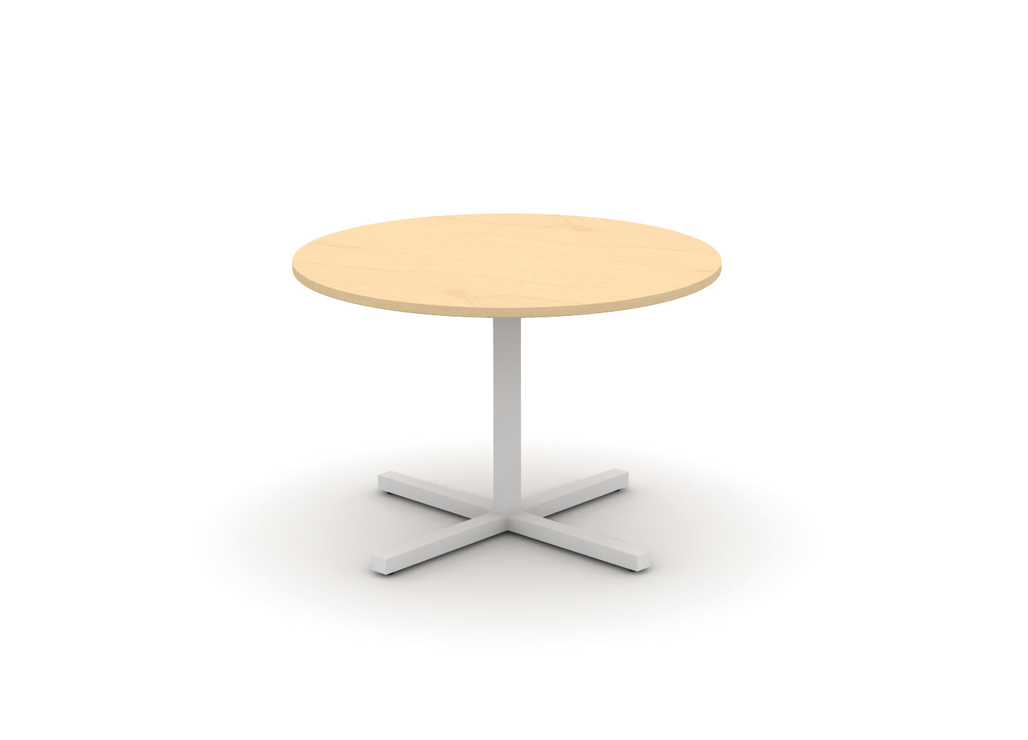 Juniper Office Reed Round X-Base Table 4-Person