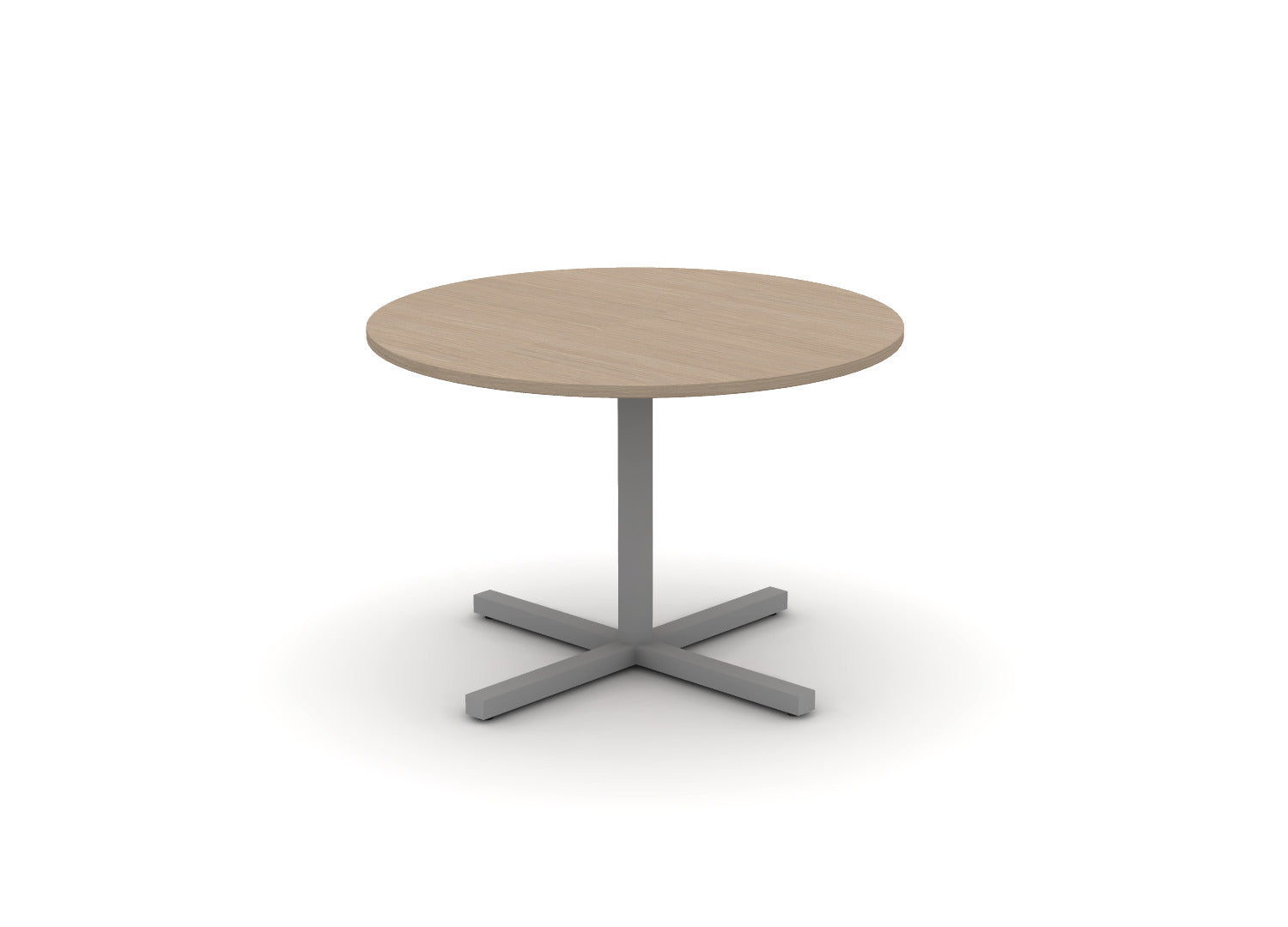 Juniper Office Reed Round X-Base Table 4-Person