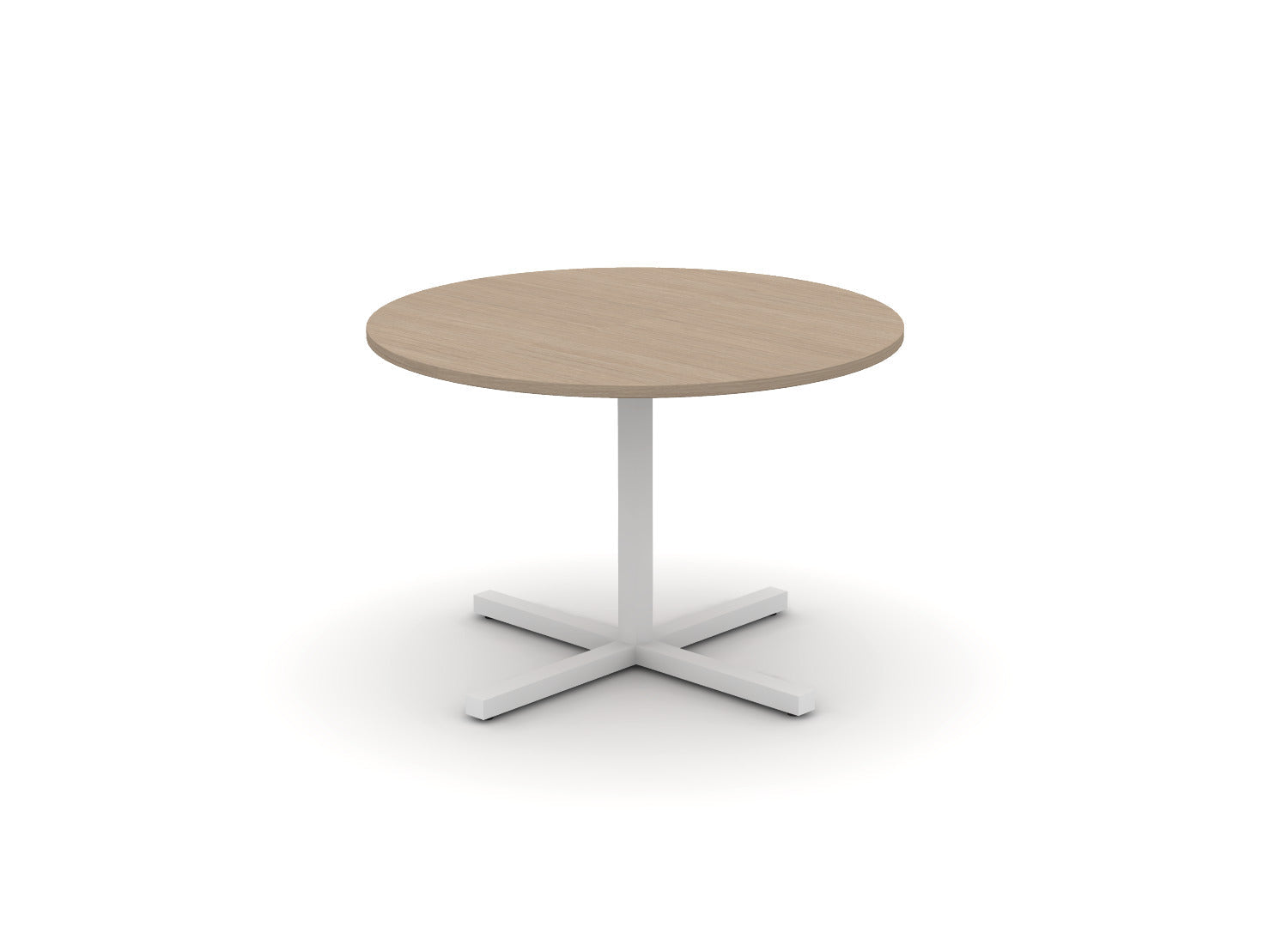 Juniper Office Reed Round X-Base Table 4-Person