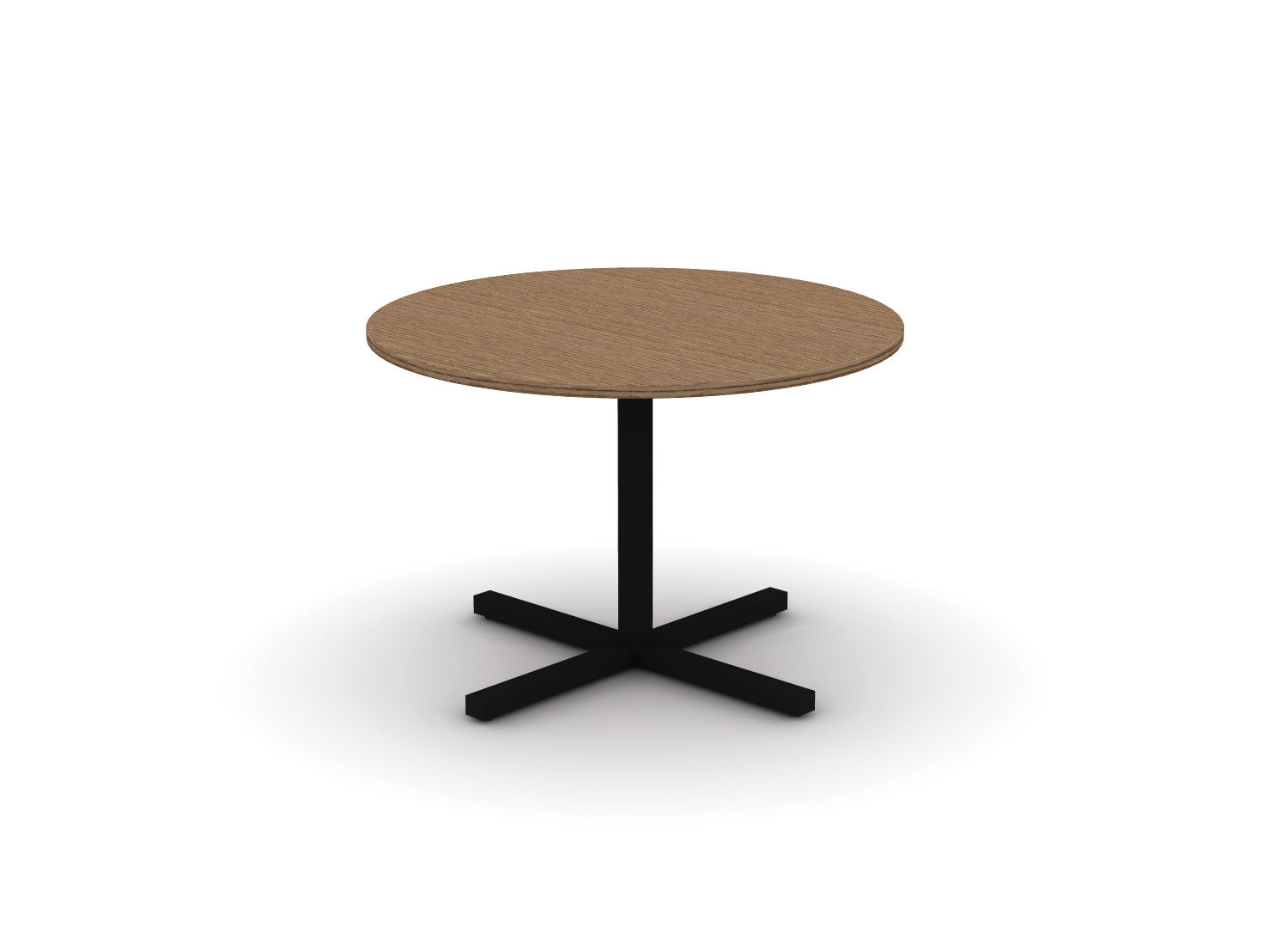 Juniper Office Reed Round X-Base Table 4-Person