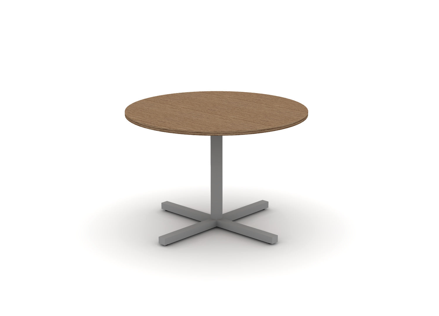 Juniper Office Reed Round X-Base Table 4-Person