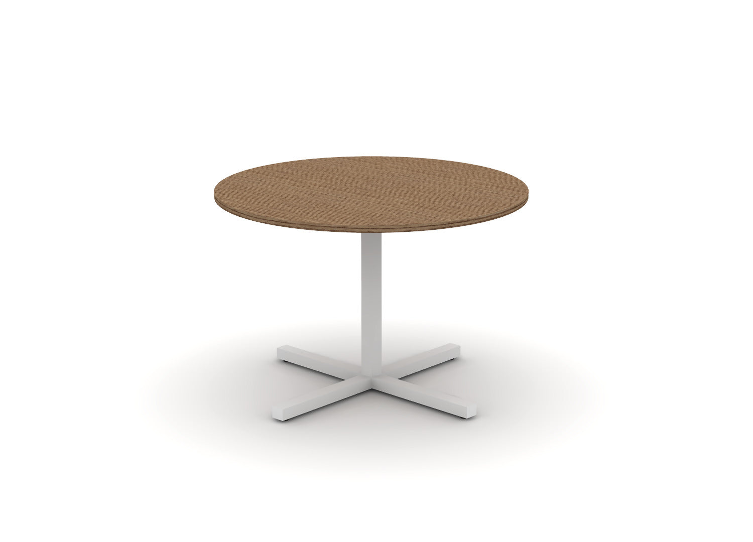 Juniper Office Reed Round X-Base Table 4-Person