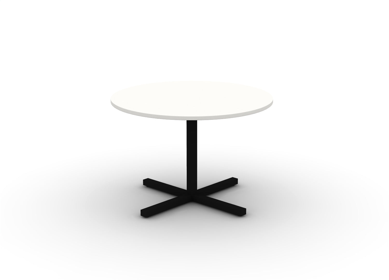 Juniper Office Reed Round X-Base Table 4-Person
