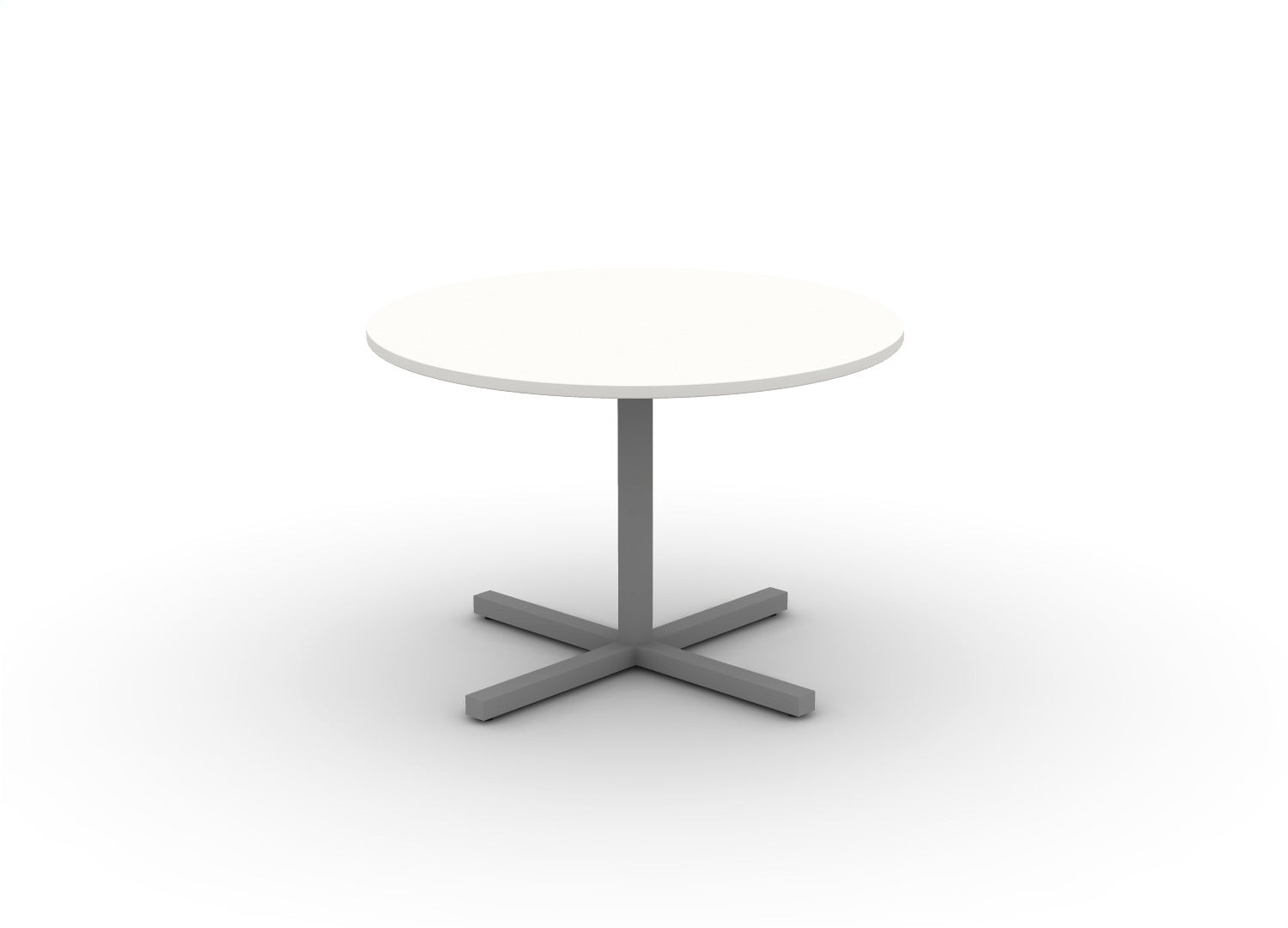 Juniper Office Reed Round X-Base Table 4-Person