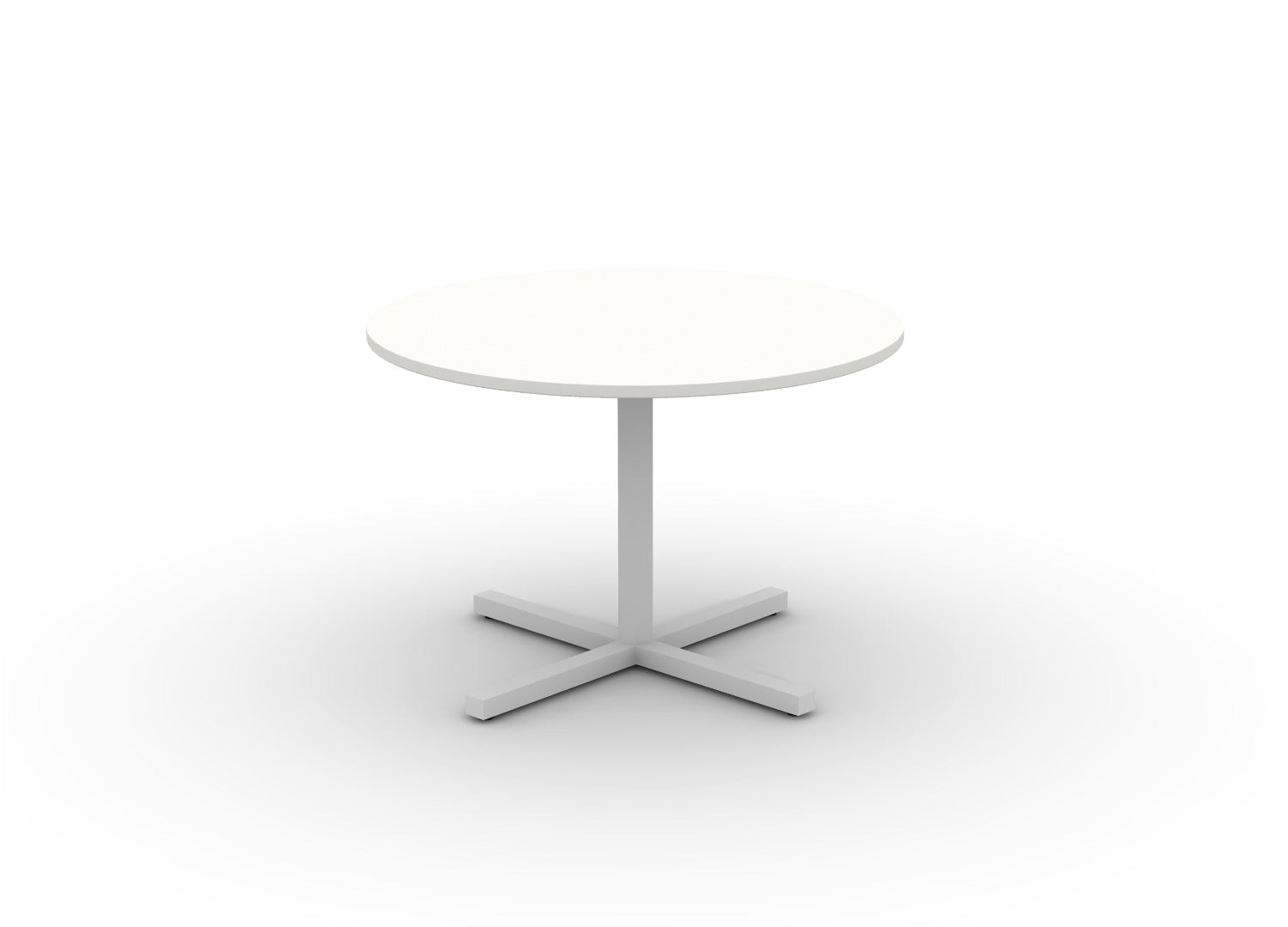 Juniper Office Reed Round X-Base Table 4-Person