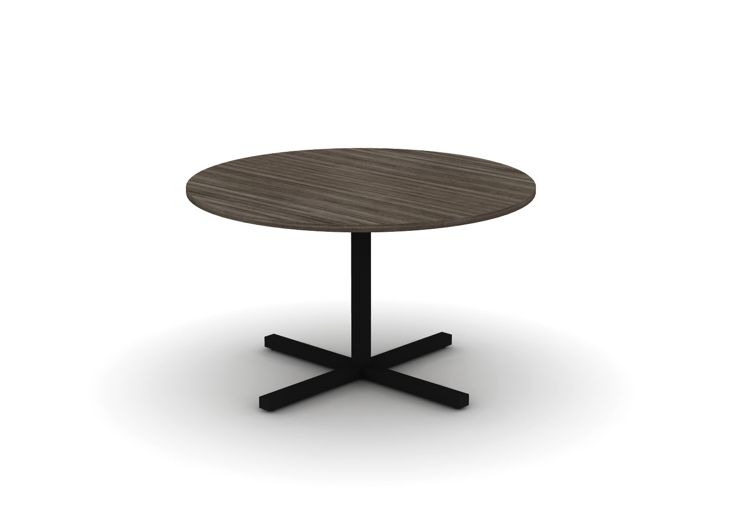 Juniper Office Reed Round X-Base Table 4-Person