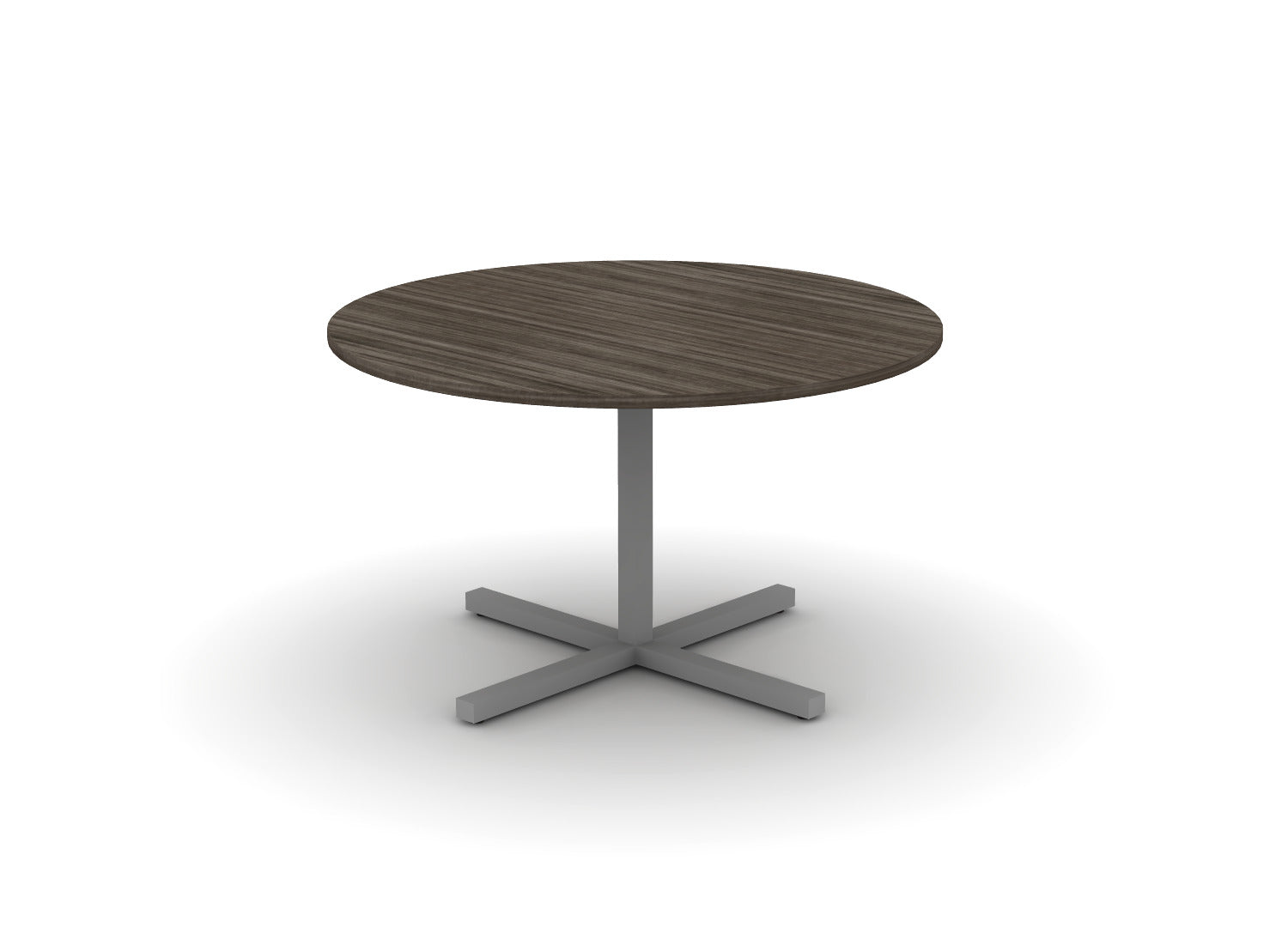 Juniper Office Reed Round X-Base Table 4-Person