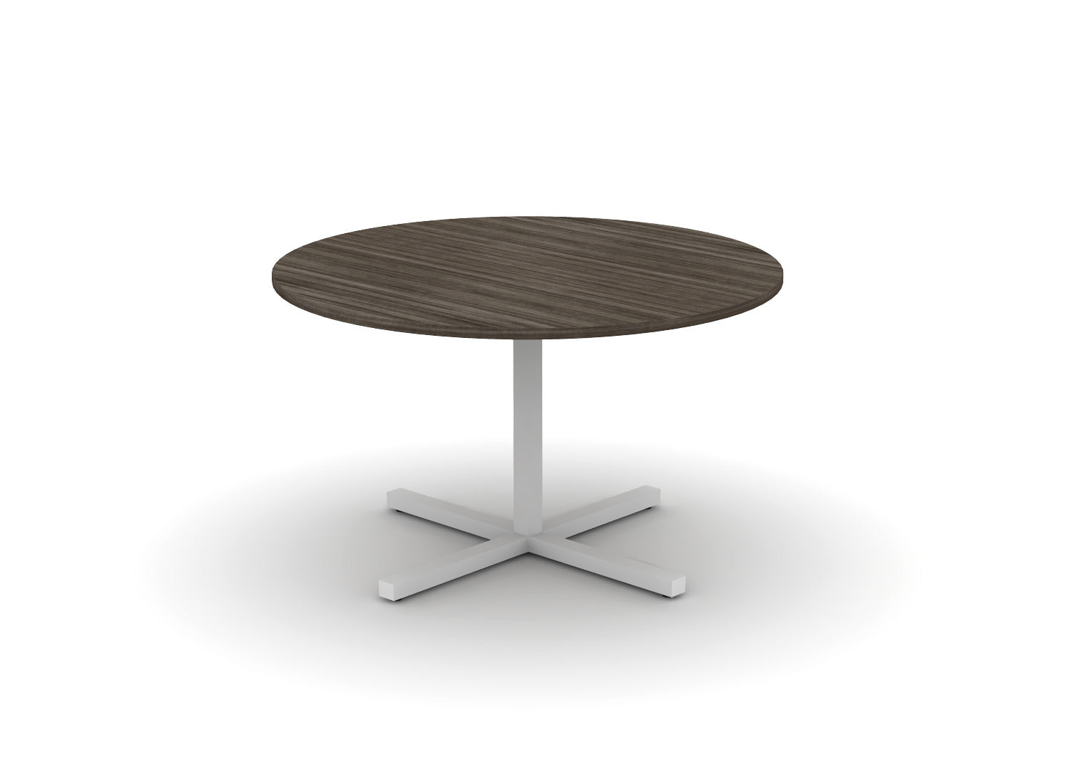 Juniper Office Reed Round X-Base Table 4-Person