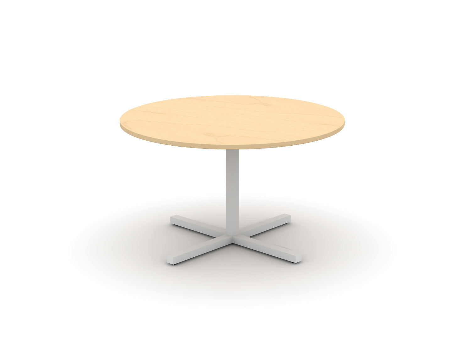 Juniper Office Reed Round X-Base Table 4-Person