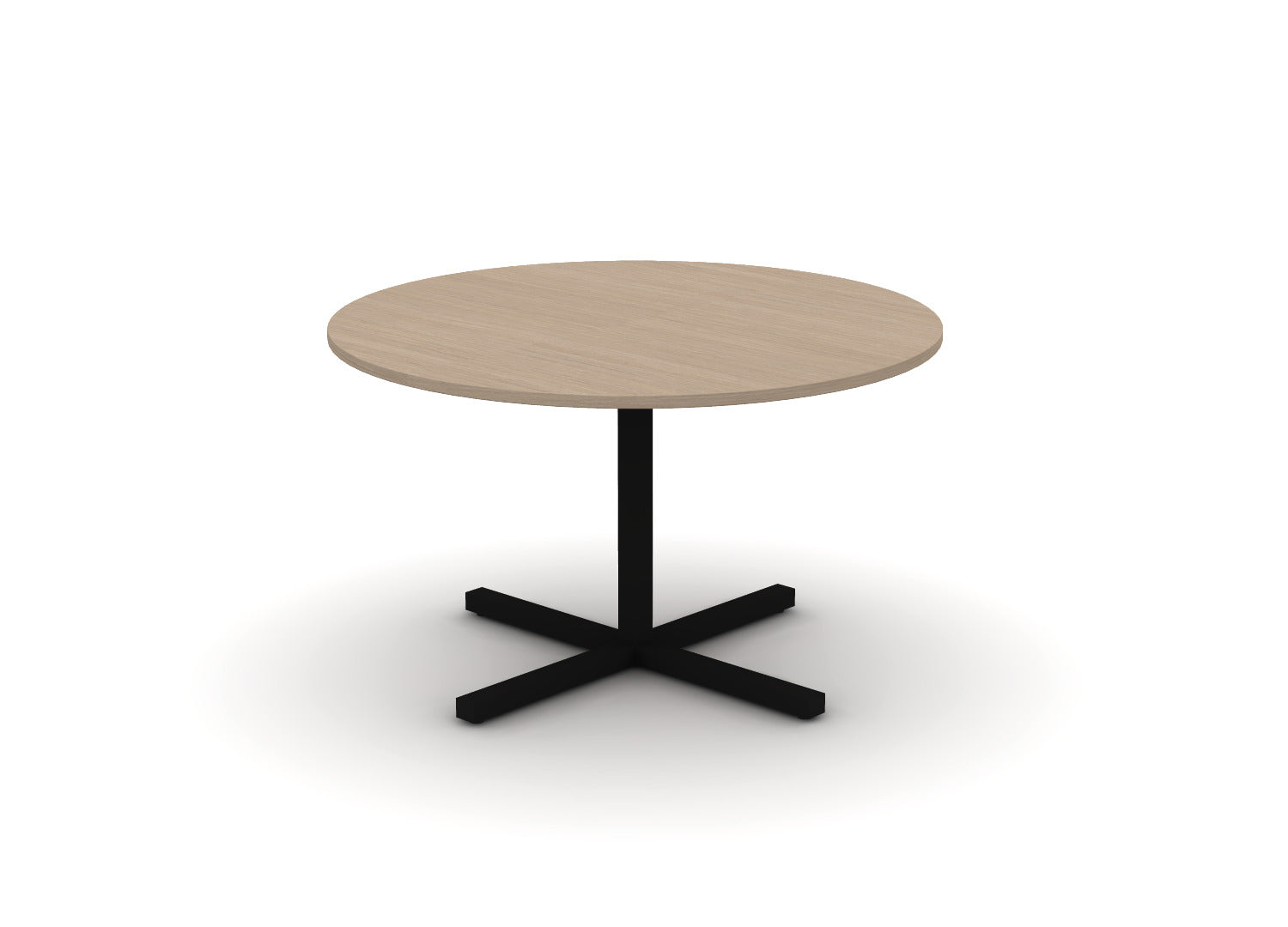 Juniper Office Reed Round X-Base Table 4-Person
