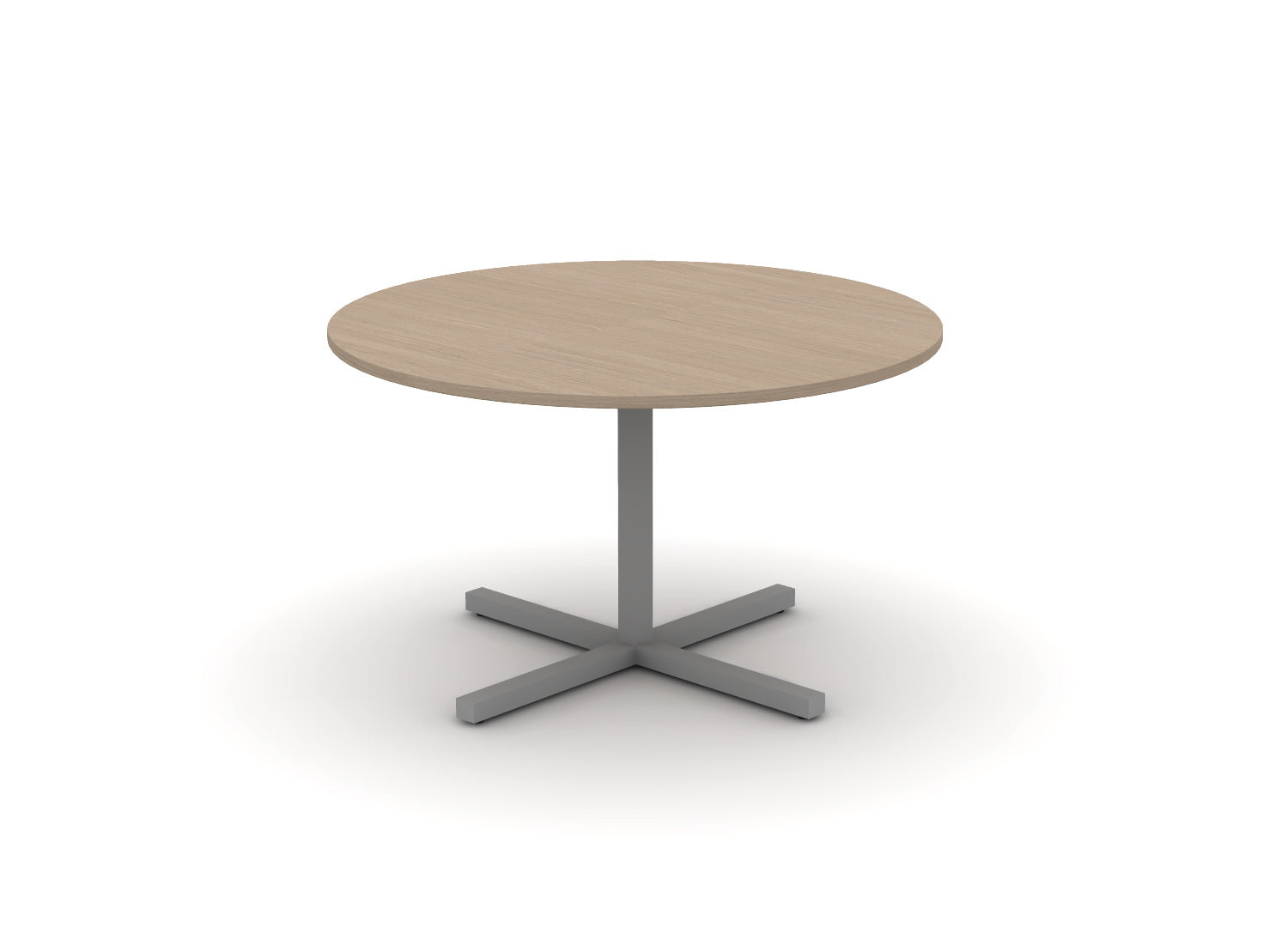 Juniper Office Reed Round X-Base Table 4-Person