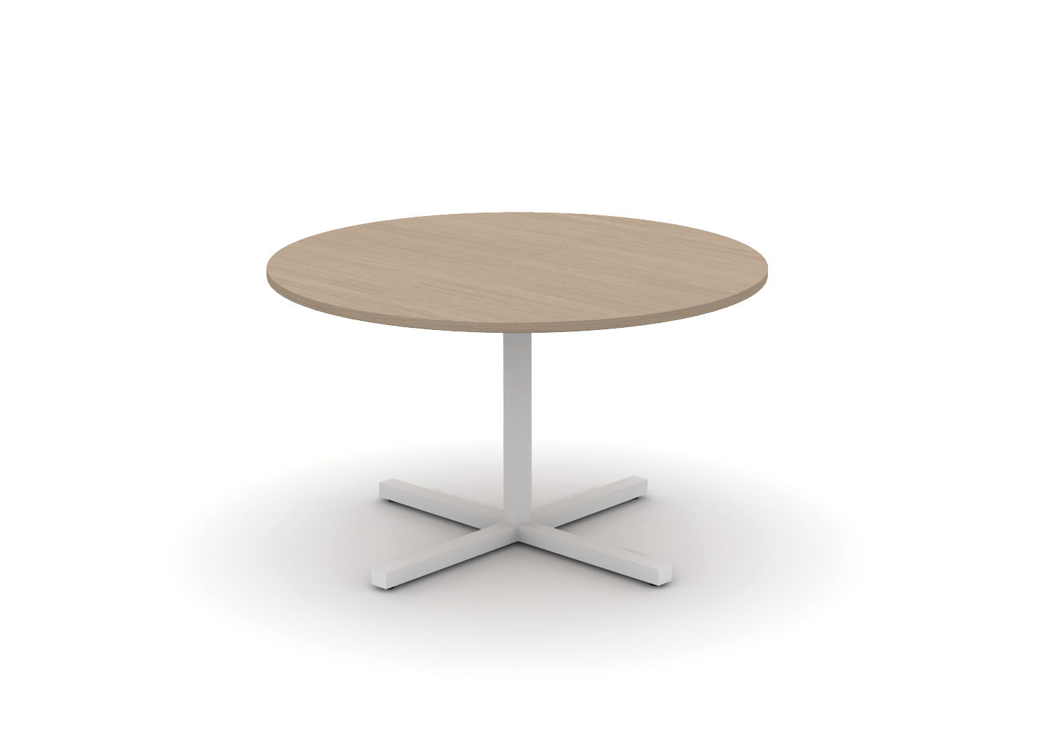 Juniper Office Reed Round X-Base Table 4-Person