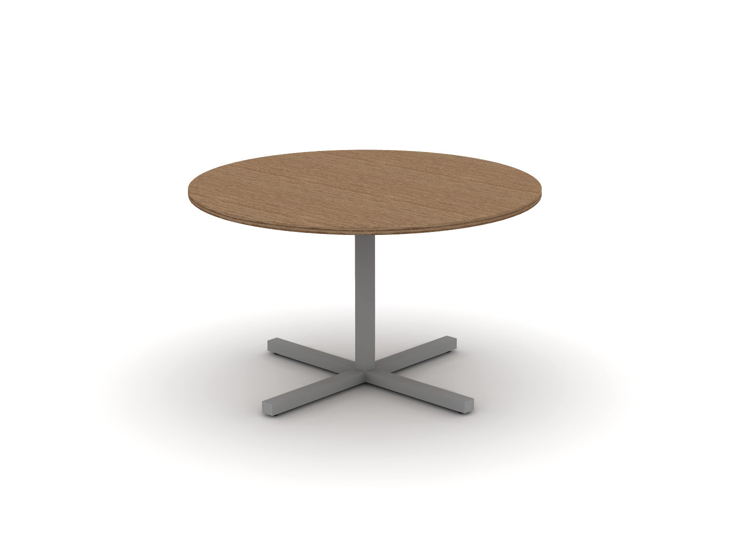 Juniper Office Reed Round X-Base Table 4-Person
