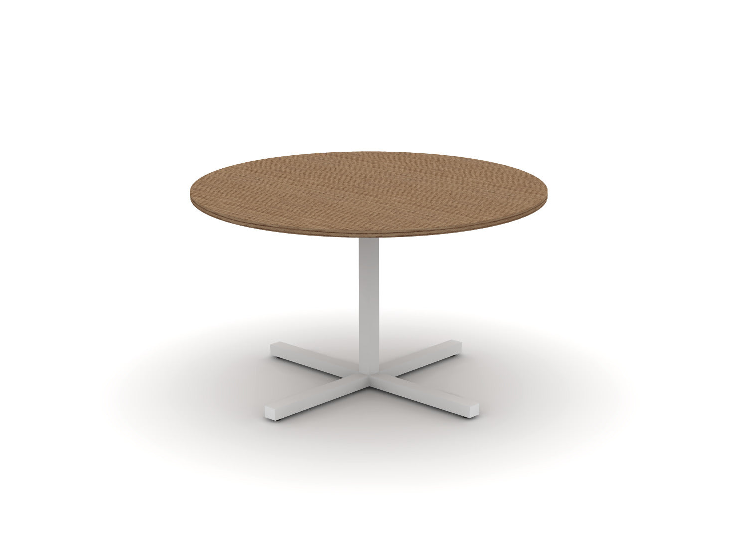 Juniper Office Reed Round X-Base Table 4-Person