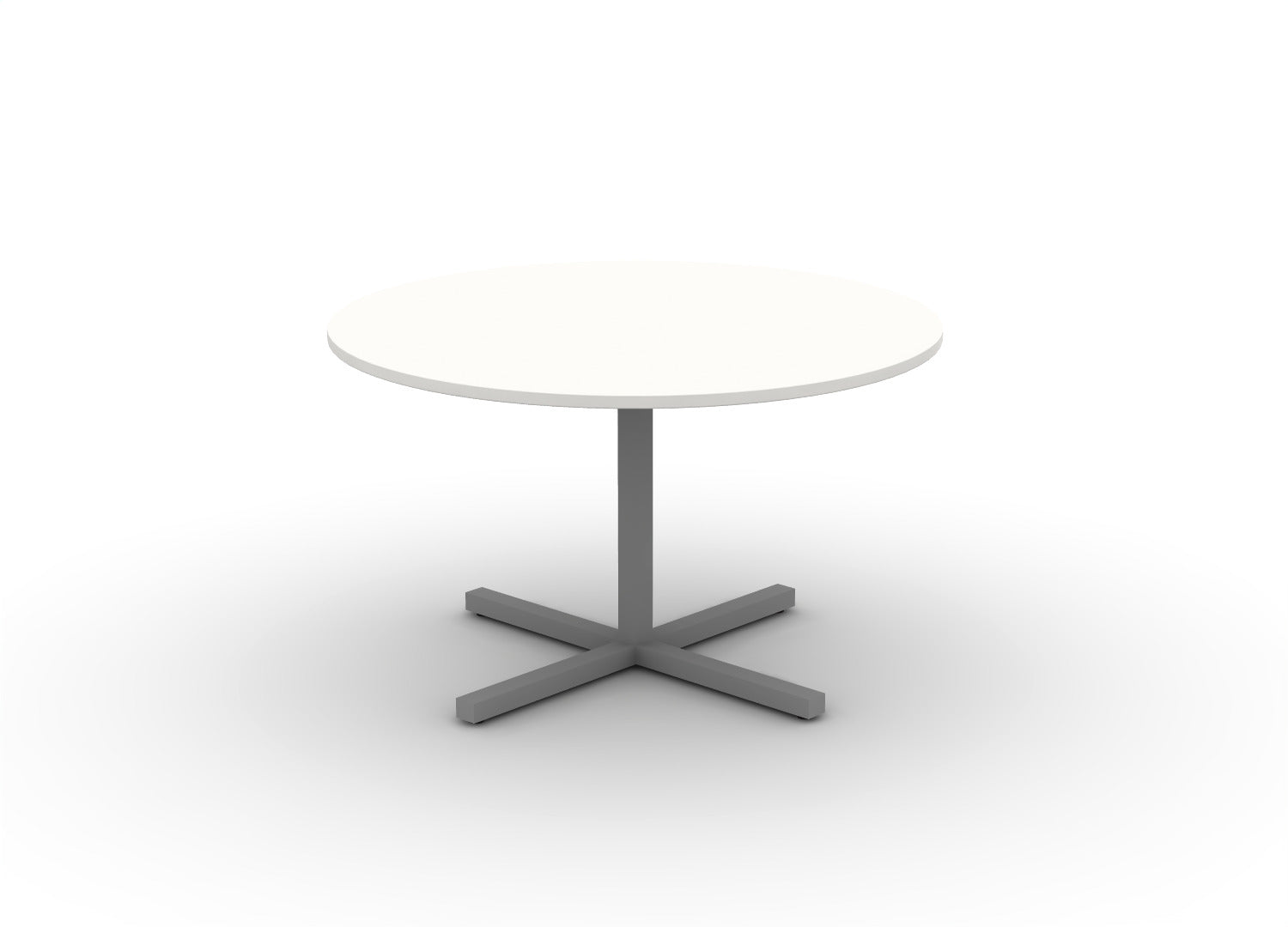 Juniper Office Reed Round X-Base Table 4-Person