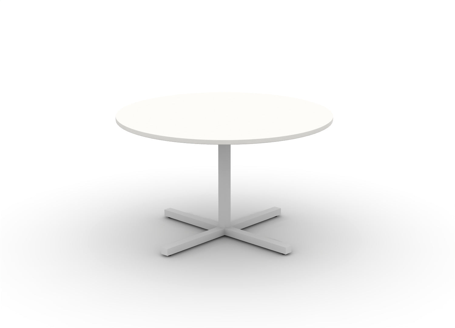 Juniper Office Reed Round X-Base Table 4-Person
